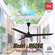 KDK M60SG CEILING FAN 60" WHITE AND BLACK AVAILABLE