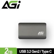 AGI 亞奇雷 ED138 2TB 外接式SSD • 超小型設計 • 高速USB   3 . 2   Gen2介面 • 