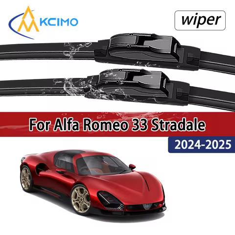 For Alfa Romeo 33 Stradale 2024-2025 Compatible Durable Silent Front Wiper Blades Car Windscreen Aut