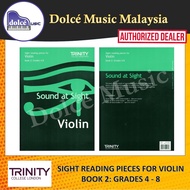 Trinity - Sound at Sight Reading Pieces For Violin Book 2 Grade 4 - 8