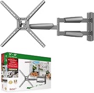 Barkan 76 cm Long Outdoor TV Wall Mount, 13-65 Inch Swivel/Tilt/Full Motion TV Mount, Holds up to 36