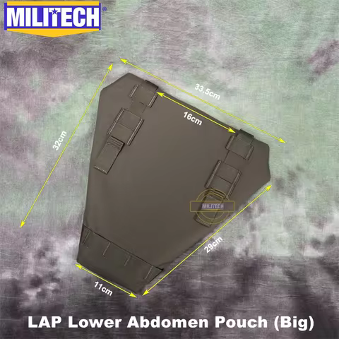 MILITECH Laser Cut Molle Groin Pouch Groin PAL Accessory Pouch Sub Abdominal Pouch Groin Bag Two Siz