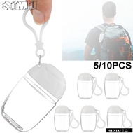 SIMULR 5/10PCS 30ml Empty Plastic Bottles Hook Clamshell Travel Containers Soap Dispenser