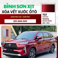 Sơn Xịt Xóa Vết Xước Cho Xe TOYOTA VELOZ CROSS Màu ĐỎ ÁNH KIM Code 3Q3 - DARK RED Chính Hãng OH PAIN