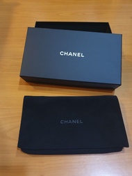 Chanel 皮夾 woc 長夾 防塵套+包裝盒組 正品 名牌精品配件 紙盒 防塵袋