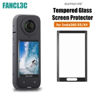 SUNNYLIFE Curved Tempered Glass Screen Protector for Insta360 X5 X4 Camera 9H Hardness Anti-Scrach A