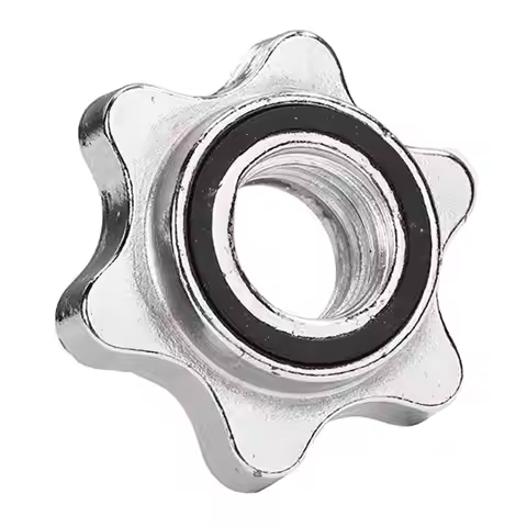 Adjustable Dumbbell Nut Stainless Barbell Collar Screw Hex Clamp Accessory for Home Fitness Strength