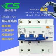 Leakage Switch dz47le-125 Small Circuit Breaker 80A125A Leakage Switch Protector DZ47LE-100
