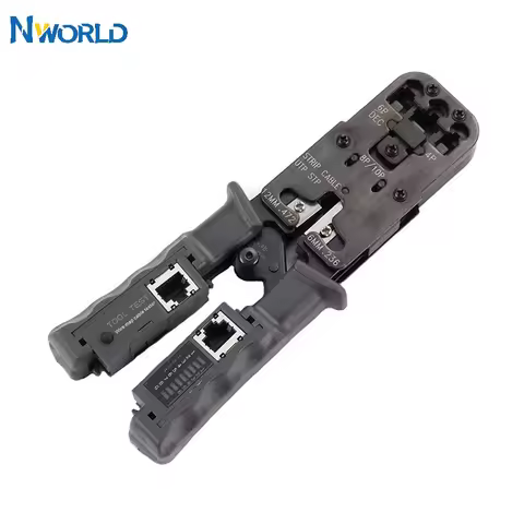 2 in 1 RJ45 Network LAN Cable Crimper Pliers Internet Tool Cable Tester Cable Pliers Set for Network