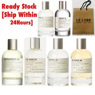 [Original] L.e L@b EDP 100ml  Another 13 | Bergamote 22 | The Noir 29 | Santal 33 | Vetiver 46 | Ros