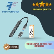 M-Tech CR50 USB Hub 3.0 3Port + SD TF With Type C OTG 5in1