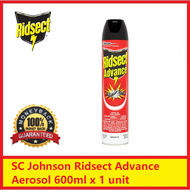 [Ready Stock] SC Johnson Ridsect Advance Aerosol 600ml | Insect Killer | Mosquito Killer | Pest Cont