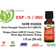 Now Food Liquid Vitamin D3 1000 30ML Now Vit D3 1000 Liquid Vit D3 Liquid