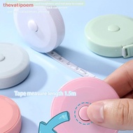 [thevatipoem] 1.5M Cute Small Tape Measure Simple Portable Soft Leather Ruler Sewing Flexible Measur
