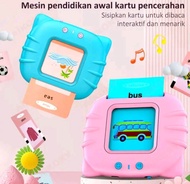 Flash Card Bersuara Arab Inggris 112 Kartu 224 Kata 10 Tema Early Education Mainan Alat Bilingual Pe