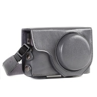 MegaGear MG1261 Ever Ready Leather Camera Case compatible with Panasonic Lumix DC-TZ95, DC-TZ90 - Gr