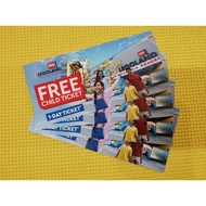 [BOB] Legoland Theme Park + Sea Life + WaterPark 1 day child ticket Expire On 31 DEC 2022