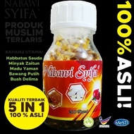 💥 5 in 1 Kapsul Habbatusauda Shafi (Nabawi Syifa')  (Minyak Zaitun + Habbatussauda + Madu Yaman + De