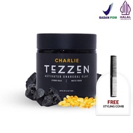 Tezzen Charlie Charcoal Clay - Premium Hair Clay Cool Hair Healthy Hair