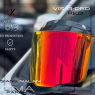 GMA VISOR PARUH COLOR RED HELMET 3-BUTTON PRODUCT QUALITY