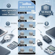 P【Hantar Cepat】 Alkaline Button Cell LR44 LR41 LR43 LR521 LR621 LR626  LR920 LR1130 CR2032 AG13/AG10