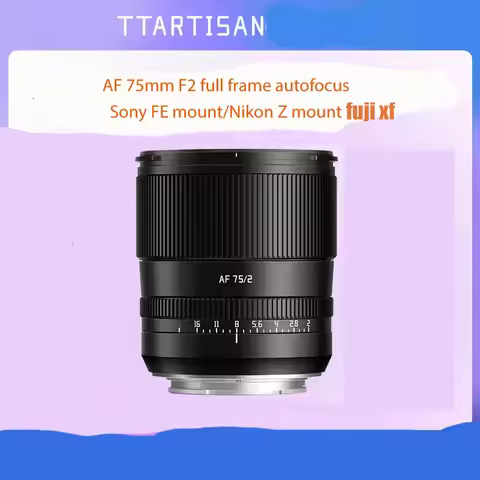TTArtisan 75mm F2 Auto Focus full frame lens for mirrorless camera E Z mount M4 a6000 zve10 FX30 Nik