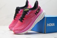 HOKA CLIFTON 9女子粉全新配色網面透氣公路運動鞋 size36-41