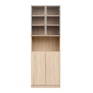 實惠 - ARCUS 雙門書櫃連鋁框玻璃門700W x 350D x 1965Hmm