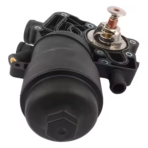 059115389P Engine Oil Filter Housing W/Coolant Thermostat Replacement For - A6 A7 A8 Q5 Q7 Touareg 3