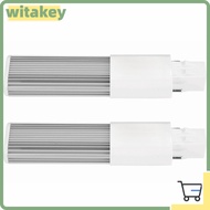 WITAKA 2 Pack LED Bulb, G23/GX23 2-Pin LED Tube Light, Energy Saving 4W AC 85-265V 400LM LED Tube Bu