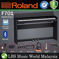 Roland F-701 88 Key Digital Piano with PHA-4 Keyboard with Bluetooth - Contemporary Black White (F70