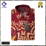 Batik Alisan Premium Slim Fit, Kemeja Batik Pria Formal, Batik Kemeja