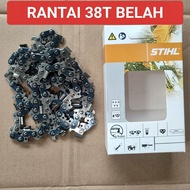 Rantai chainsaw 38 mata BELAH STIHL untuk bar 22 inch