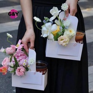 G&Y 10Pcs 1/2/4-Cup Drink Carrier With Handle Kraft Paper Cup Holder To Go Coffee Cup Holder For Hot