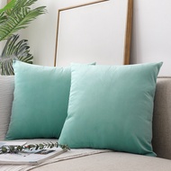 SG Solid Color Velvet Cushion Cover 30x50cm 40x40cm 45x45cm 50x50cm Soft Velvet Square Sofa Throw Pi