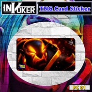 Dota 2 Ember Spirit - Touch n Go Card Sticker Cover (Waterproof, High Quality) , TNG CARD / Dota Her