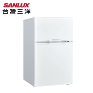 【SANLUX 台灣三洋】102公升定頻雙門冰箱SR-C102B1