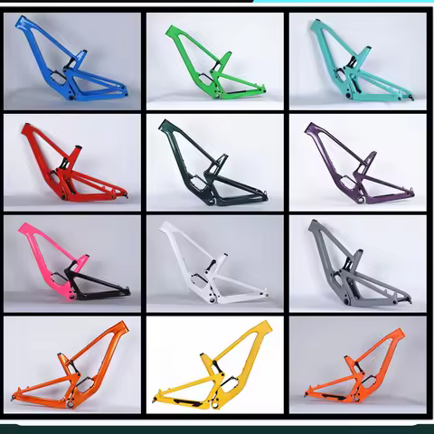 29er Full Suspension MTB AM Mountain Bike Frame Carbon 160mm Travel Carbon Fiber All Mountain Suspen