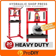 20 TON Heavy Duty Hydraulic Shop Press Machine Car Repair Bearing Disassembly Workshop Manual Lever 