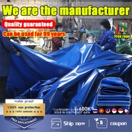 Premium Canvas Canopy 6ft 8ft 9ft 10ft 12ft Kaki Tarpaulin Blue Orange Kanvas Khemah Pasar Kolam Ika