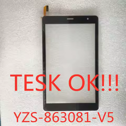 1PCS 8 Inch Black Tablet PC YZS-863081-V5-FPC capacitive touch screen digitizer sensor glass panel Y