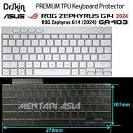 Keyboard Protector ASUS ROG Zephyrus G14 2024 GA403 - DrSkin PREMIUM TPU Clear