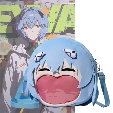Neon Genesis Evangelion Anime Cartoon Ayanami Rei Role Playing Backpack Eva Crossbody Bag Pain Bag S