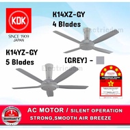 KDK 56"( K14YZ ) - 5BLADE &amp; KDK [ K14XZ-GY ] - 4BLADE CEILING FAN WITH REMOTE CONTROL ( GREY ) KIPAS SILING KAWALAN JAUH