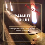 Panjut Buluh 3 Sumbu pelita raya tradisional Ramadhan lampu retro klasik