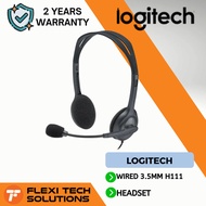 Flexi Tech HEADSET LOGITECH WIRED 3.5MM H111 (981-000588)