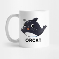 Orca Cute Cat Orca Whale Pun Motif Mug