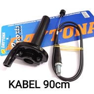 DAYTONA GAS SPONTAN DAYTONA HITAM POLOS KABEL GAS 190cm & 90cm PNP SEMUA MOTOR 1 KABEL GAS