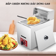 Gas fryer, stainless steel gas fryer heats up quickly