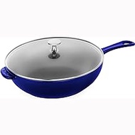 Staub Cast Iron 2.9-qt Daily Pan with Glass Lid - Dark Blue